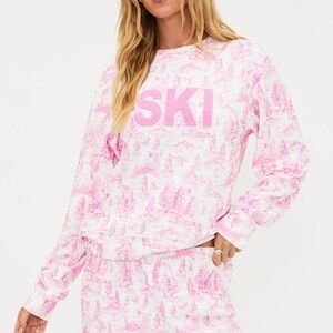 Beach Riot Pink Crew Neck Sweater